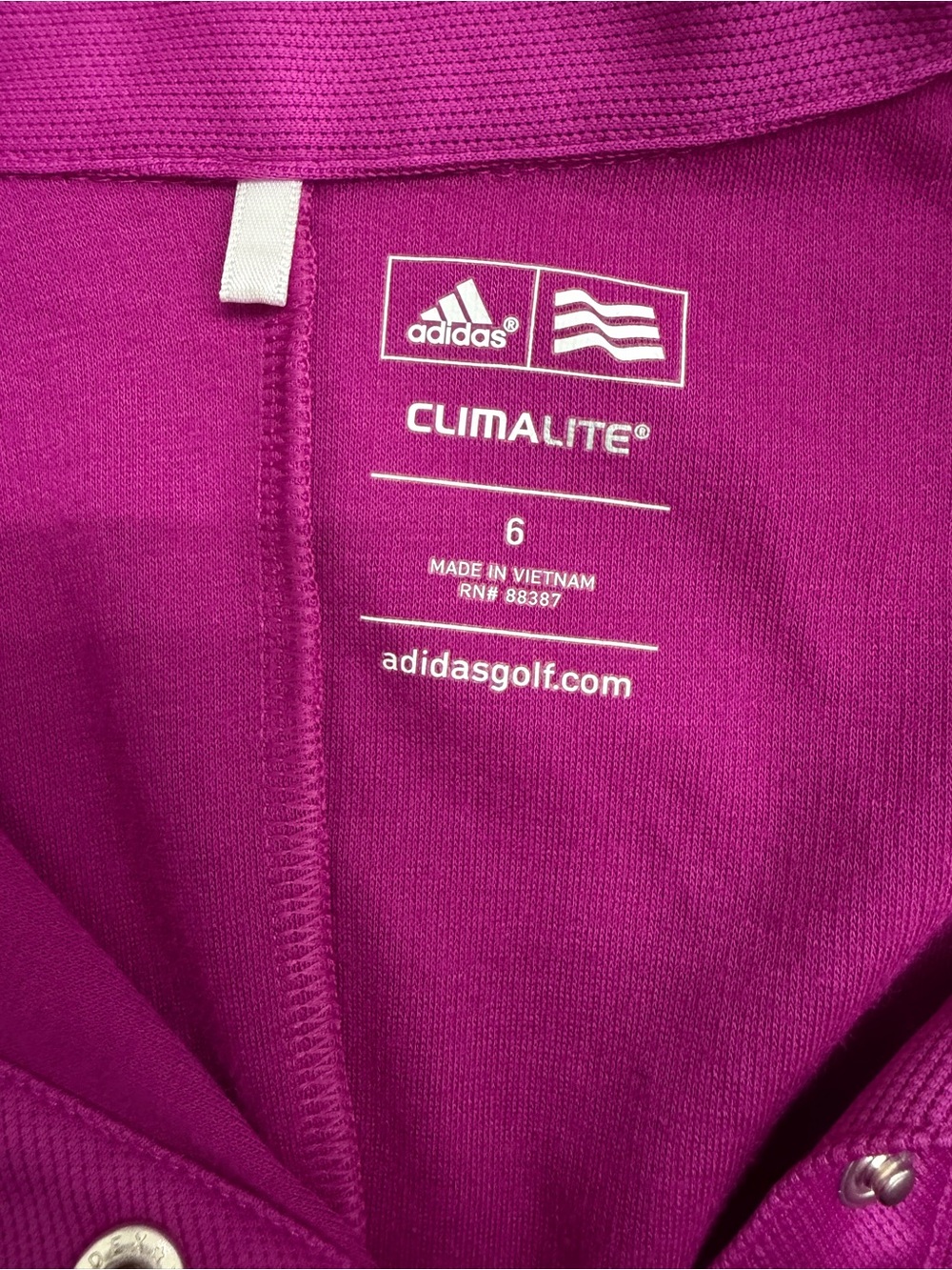 Adidas Magenta Polo Dress with Houndstooth Skirt - Picture 7 of 13